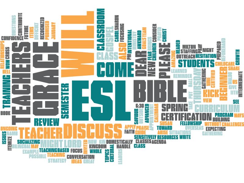ESL Bible Teacher Agenda Spring 2019